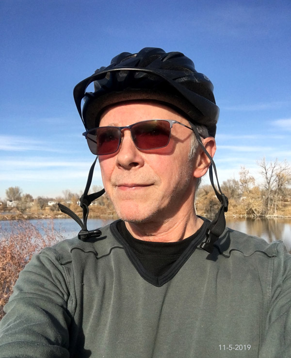 Steve Stout in bike helmet